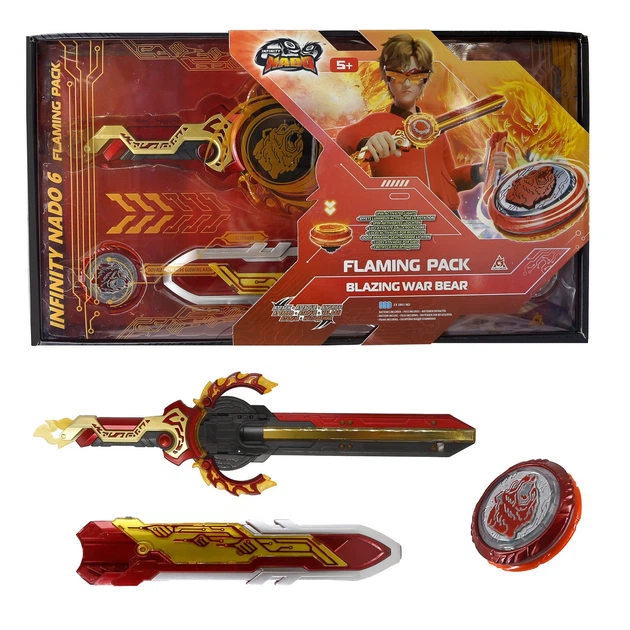 Дзиґа Infinity Nado VI Flaming Pack Blazing War Bear, EU654142 - зображення 5