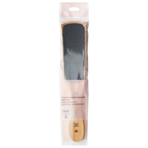 Терка STALEKS Beauty&care 10 Type 2 для стоп дерев'яна (100/180) - ABC 10/2 - Фото 3 Терка STALEKS Beauty&care 10 Type 2 для стоп дерев'яна (100/180) - ABC 10/2 - зображення 3