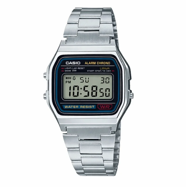 Мужские наручные часы Casio A158WA-1D Silver - изображение 2