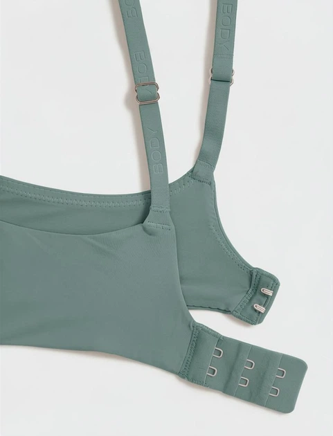 Бюстгальтер пуш ап на косточках Body by M&S Flexifit Wired Push Up Plunge Bra дымчато зеленый 65F (6737) - Фото 4 Бюстгальтер пуш ап на косточках Body by M&S Flexifit Wired Push Up Plunge Bra дымчато зеленый 65F (6737) - изображение 4