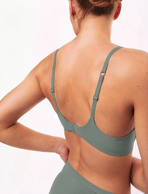 Бюстгальтер пуш ап на косточках Body by M&S Flexifit Wired Push Up Plunge Bra дымчато зеленый 65F (6737) - Фото 5 Бюстгальтер пуш ап на косточках Body by M&S Flexifit Wired Push Up Plunge Bra дымчато зеленый 65F (6737) - изображение 5
