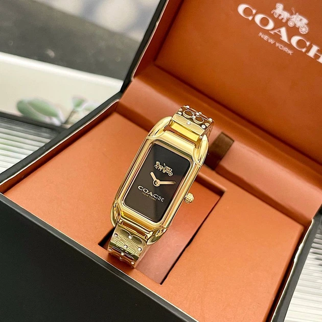 Часы женские Coach Cadie золотистого цвета - Фото 8 Часы женские Coach Cadie золотистого цвета - изображение 8