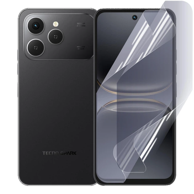 Антишпион приватная плёнка гидрогелевая для Tecno Spark 40 Pro 4G противоударная на техно спарк 40 про 4g прозрачная - Фото 1 Антишпион приватная плёнка гидрогелевая для Tecno Spark 40 Pro 4G противоударная на техно спарк 40 про 4g прозрачная - изображение 1