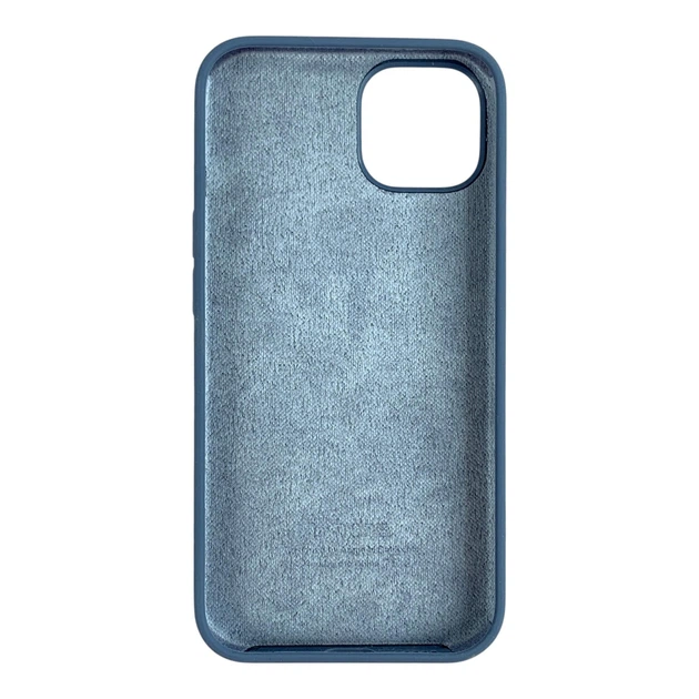 Чохол Silicone Case для Apple iPhone 13 темно-синій (силіконовий, захист камери) - зображення 2