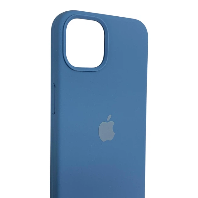 Чохол Silicone Case для Apple iPhone 13 темно-синій (силіконовий, захист камери) - зображення 3