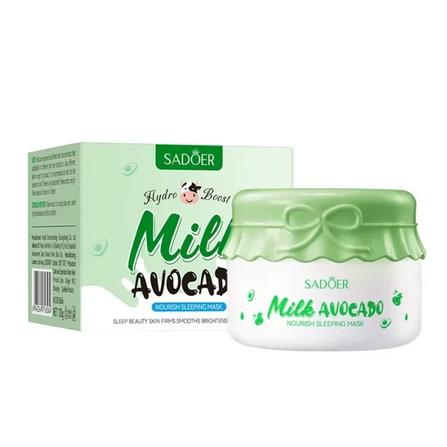 Ночная маска для лица SADOER Milk Avocado питательная 120 г - Фото 1 Ночная маска для лица SADOER Milk Avocado питательная 120 г - изображение 1
