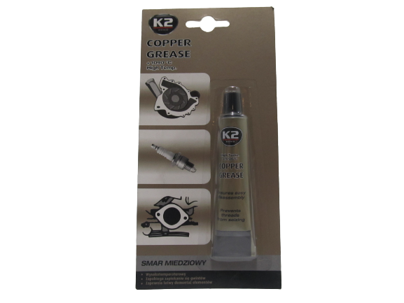 Мастило мідне високотемпературне K2 BOND COPPER GREASE 20мл, пластична паста (60141) - Фото 1 Мастило мідне високотемпературне K2 BOND COPPER GREASE 20мл, пластична паста (60141) - зображення 1