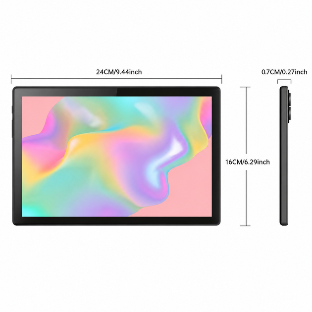 Планшет Crelander W30 Pro 10.1" HD 12GB/128GB с клавиатурой, мышкой и стилусом - изображение 3