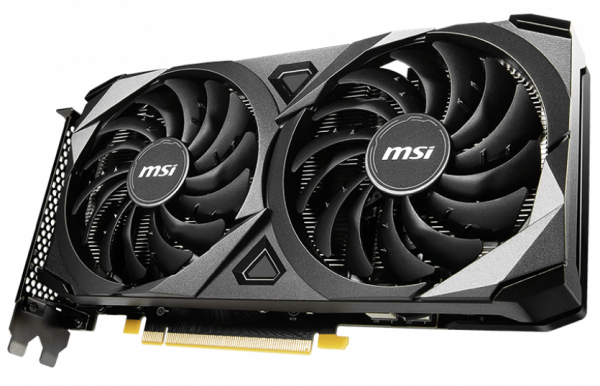 Відеокарта msi GeForce 3060, ventus 2x oc, 12Gb gddr6, 192-bit, HDMI/3xDP, 1807/15000 MHz, 8-pin (rtx 3060 ventus 2x 12g oc) (гар 12 мес) - зображення 3