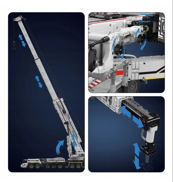 Конструктор Mould King 17007 кран LIEBHERR LTM 1200 (8506 деталей) с дистанционным управлением - Фото 6 Конструктор Mould King 17007 кран LIEBHERR LTM 1200 (8506 деталей) с дистанционным управлением - изображение 6