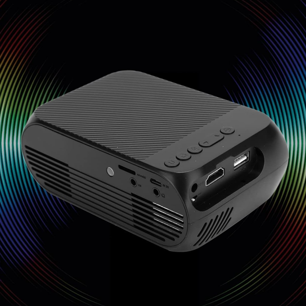 Портативный проектор с динамиком + пульт, YG320 Mini / Мультимедийный проектор для дома / Мини проектор - изображение 7