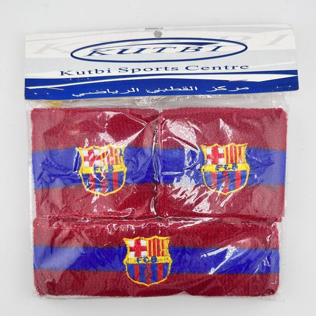 Набор напульсник и повязка на голову FC Barcelona GH-301 - Фото 2 Набор напульсник и повязка на голову FC Barcelona GH-301 - изображение 2