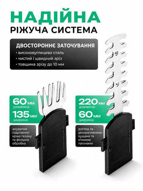 Ножницы-кусторез аккумуляторные 24V 6Ah с 2 насадками, электрический садовый кусторез для ухода за травой и кустами, аккумуляторные ножницы для подстригания газона, портативный садовый инструмент - Фото 3 Ножницы-кусторез аккумуляторные 24V 6Ah с 2 насадками, электрический садовый кусторез для ухода за травой и кустами, аккумуляторные ножницы для подстригания газона, портативный садовый инструмент - изображение 3