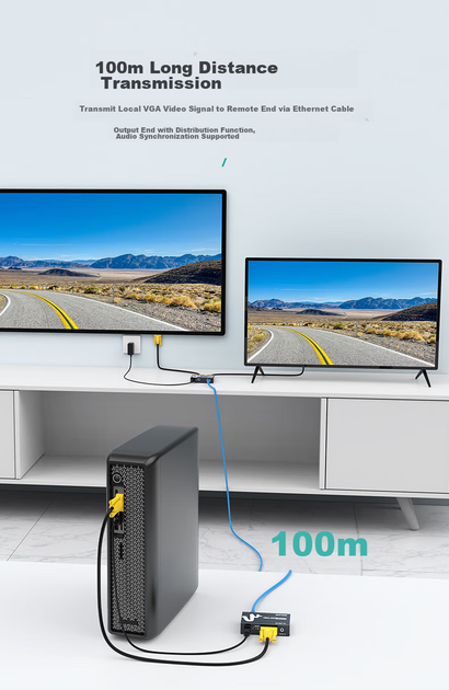 Удлинитель VGA MT-Viki MT-100T к 100 м - изображение 4