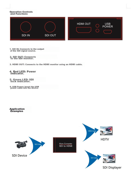 Конвертер BIAZE HQ18 SDI–HDMI с сквозным виходом SDI - изображение 17