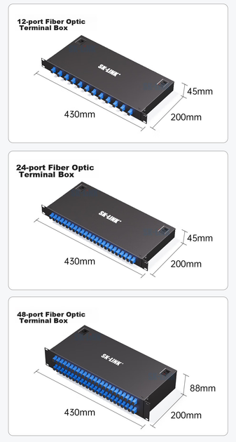 Крос оптичний SK-LINK SK-GXH12SM 12-волоконний SC одномодовий - зображення 9