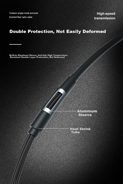 Оптичний кабель BOSENDE BSD-4X8T GYXTW одномодовий 200 м (BSD-4X8T-LC200) - зображення 6