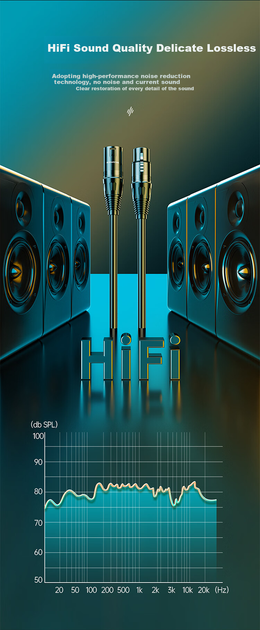 Мікрофонний кабель SAMZHE SKN-100 XLR Male - XLR Female 10 м Black - зображення 5