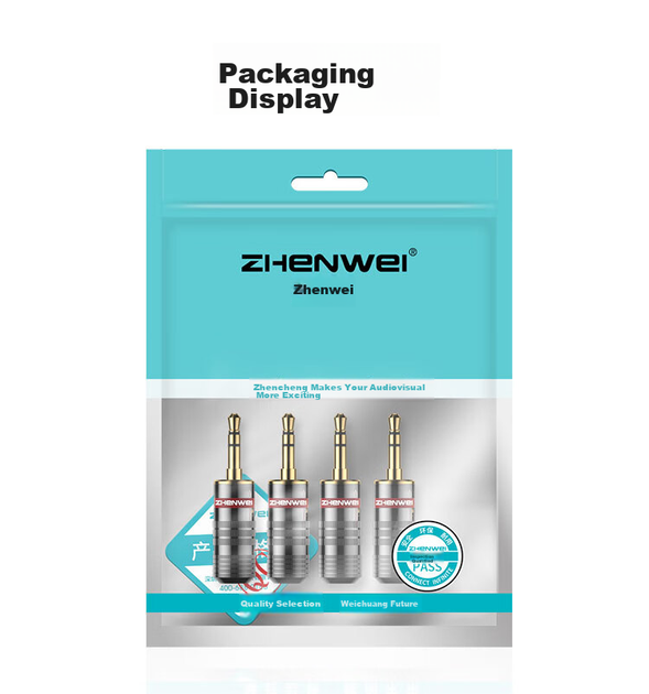 Разъемы ZHENWEI Mini Jack 3.5 мм стерео под пайку, позолоченные, 4 шт (ZW-YPZ052) - изображение 8