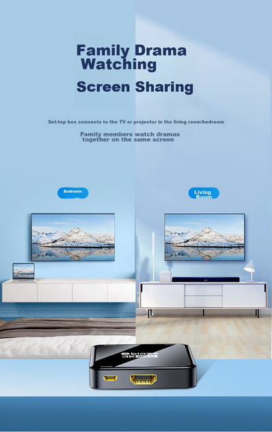 Разветвитель видеосигнала Biaze ZH112-4K60HZ HDMI 2.0 - Фото 6 Разветвитель видеосигнала Biaze ZH112-4K60HZ HDMI 2.0 - изображение 6
