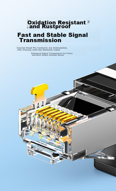 Патч-корд SAMZHE GD6A150 Cat 6a 10 Гбит/с медный 15 м Черный - изображение 13