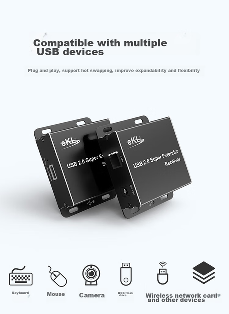 Удлинитель сигнала USB EKL -HUE 100 м - изображение 8
