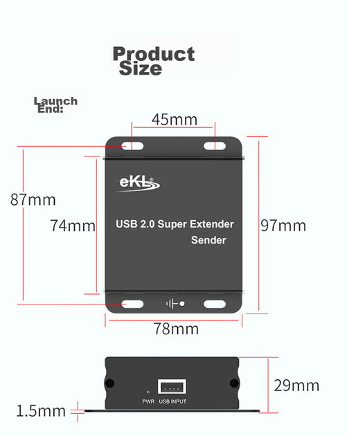 Удлинитель сигнала USB EKL -HUE 100 м - изображение 16