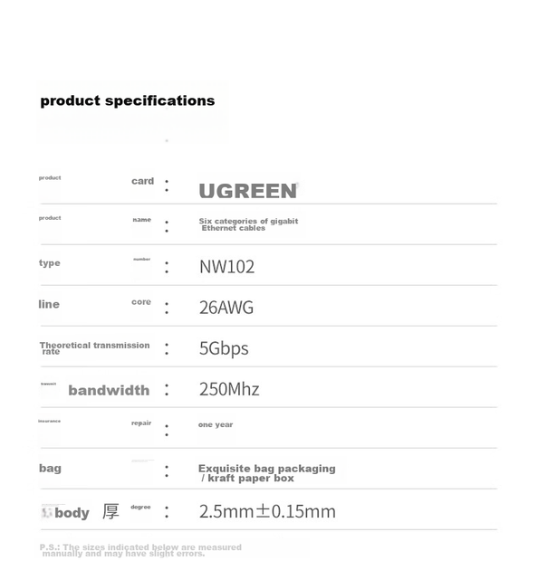 Патч-корд Ugreen 45465 Cat 6 плоский 30 м Сіро-білий - Фото 8 Патч-корд Ugreen 45465 Cat 6 плоский 30 м Сіро-білий - зображення 8