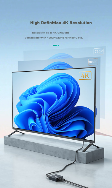 Разветвитель видеосигнала MT-viki MT-SP102M HDMI на 2 виходи - изображение 4