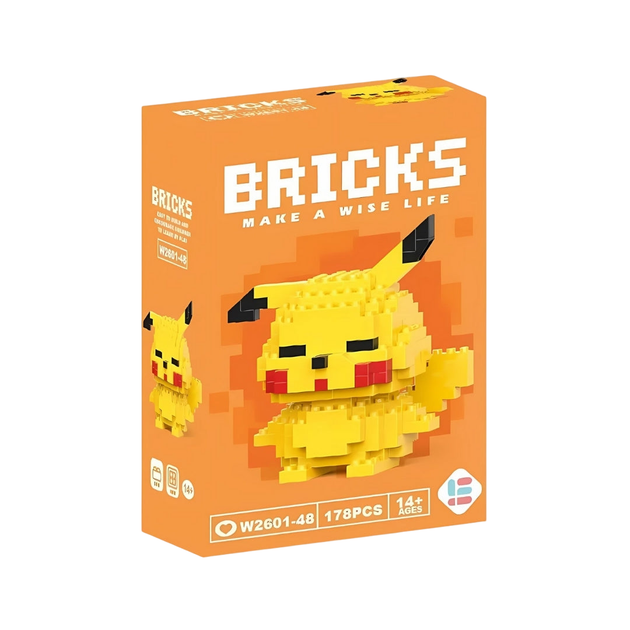 Конструктор BRICKS Пікачу Pikachu Pokemon - Фото 2 Конструктор BRICKS Пікачу Pikachu Pokemon - зображення 2