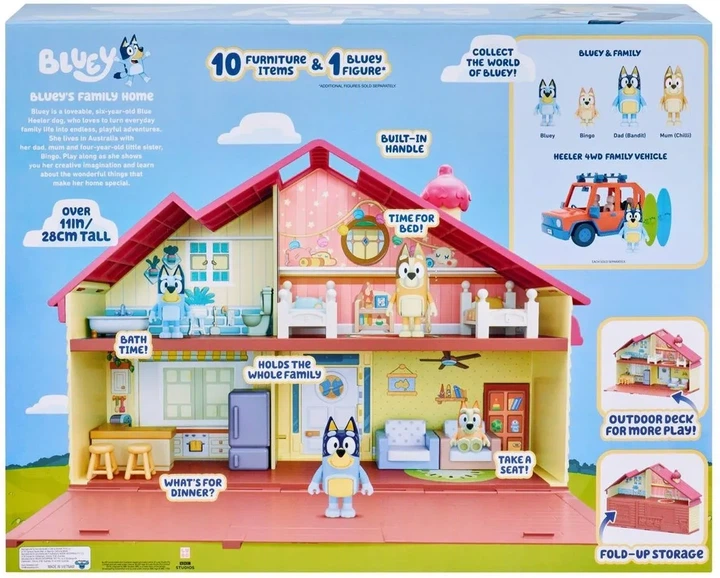 Большой семейный дом Блуи Bluey Family Home Playset Игровой набор - Фото 9 Большой семейный дом Блуи Bluey Family Home Playset Игровой набор - изображение 9