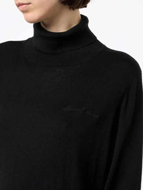 Свитер шерстяной женский Armani Exchange 399516880 XS Черный (1161851542) - изображение 7
