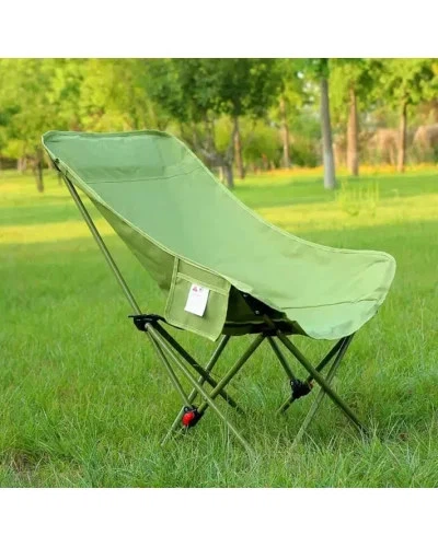Туристичний стілець MA560green SuperStrong до 200 кг — зелене крісло для риболовлі та кемпінгу - изображение 5