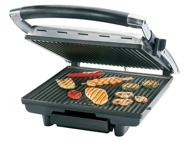 Электрический гриль прижимной SilverCrest SPM 2000 E2 Panini (2000 Вт, XXL, антипригарное покрытие ILAG - изображение 8