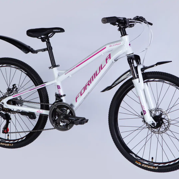 Велосипед AL 24″ Formula BLACKWOOD AM DD FR рама-12,5″ біло-рожевий2026 - зображення 5