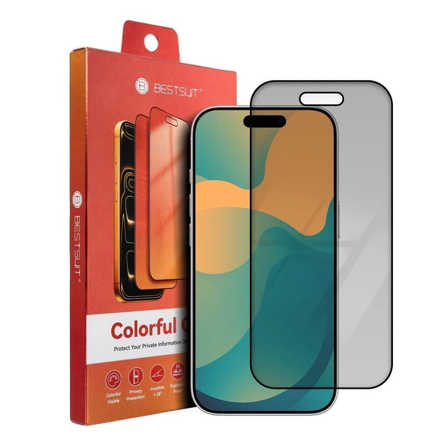 Защитное стекло Bestsuit Flexible Colorfull Privacy 180 для iPhone 16 Pro Max Magenta (5903396475788) - Фото 3 Защитное стекло Bestsuit Flexible Colorfull Privacy 180 для iPhone 16 Pro Max Magenta (5903396475788) - изображение 3