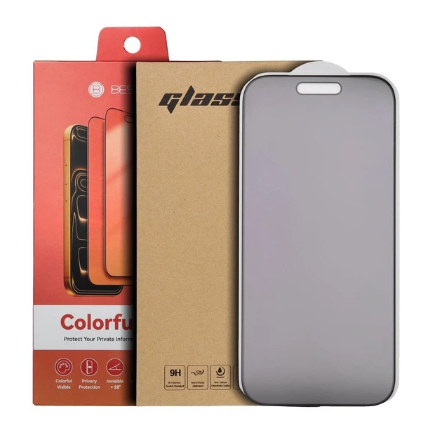 Защитное стекло Bestsuit Flexible Colorfull Privacy 180 для iPhone 16 Pro Max Magenta (5903396475788) - Фото 4 Защитное стекло Bestsuit Flexible Colorfull Privacy 180 для iPhone 16 Pro Max Magenta (5903396475788) - изображение 4