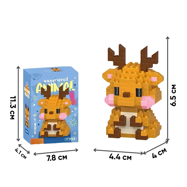 Конструктор Lelebrother Animal Deer - изображение 4