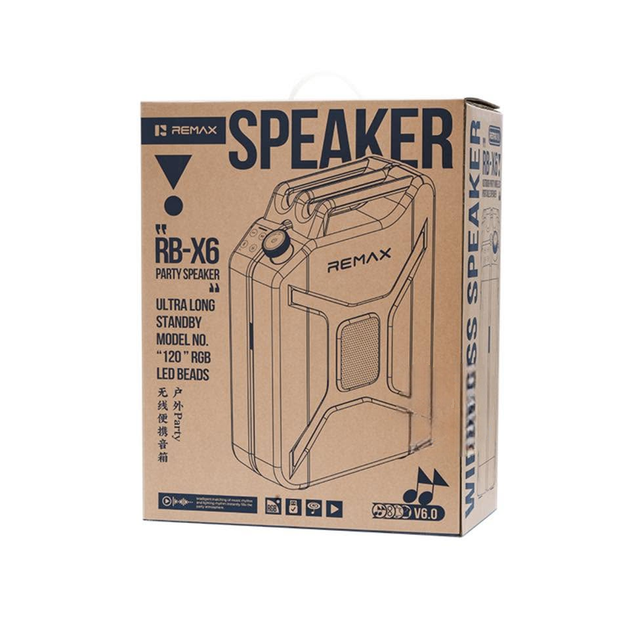 Портативна колонка REMAX RB-X6 Outdoor Party Wireless Portable Speaker,120W, Black - Фото 2 Портативна колонка REMAX RB-X6 Outdoor Party Wireless Portable Speaker,120W, Black - изображение 2