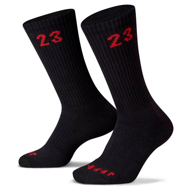 Носки Nike U JORDAN ESSENTIAL CREW 3PR черный, красный Уни 42-46 3 пары - изображение 3