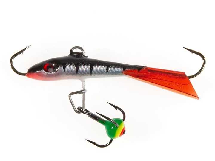 Балансир Lucky John FIN 3 40 мм морозостійкий пластик 4 г колір 12HRT - зображення 5