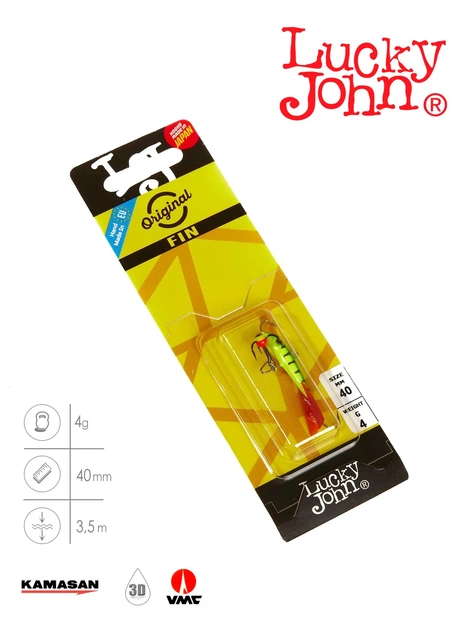 Балансир Lucky John FIN 3 40 мм морозостійкий пластик колір 36RT - зображення 3