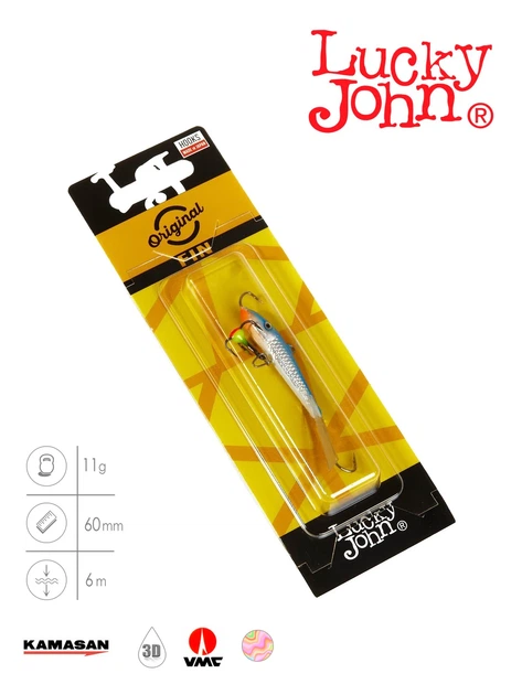 Балансир Lucky John FIN 4 60 мм морозостойкий пластик 15 г цвет 15H - изображение 3