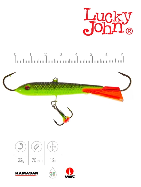 Балансир Lucky John CLASSIC 7 70 мм 31 г морозостойкий пластик цвет 31RT - Фото 2 Балансир Lucky John CLASSIC 7 70 мм 31 г морозостойкий пластик цвет 31RT - изображение 2