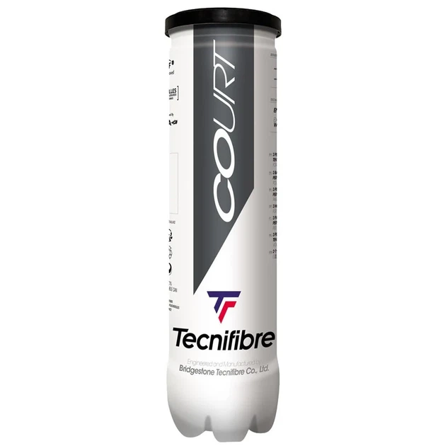 М'ячі для тенісу Tecnifibre гума фетр 4 balls жовті - зображення 2