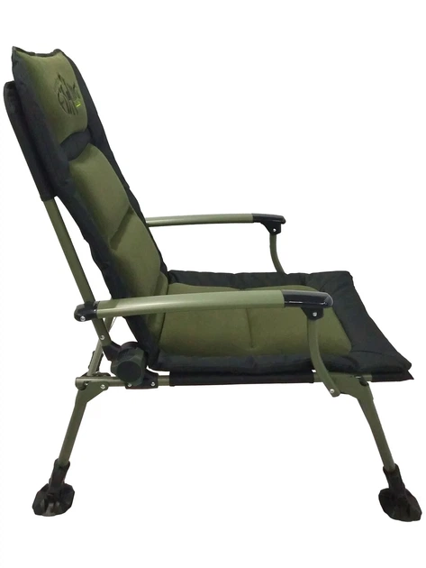 Кресло карповое Norfin CORBY NF 63х55х39/102 см 600D polyester черный - изображение 2