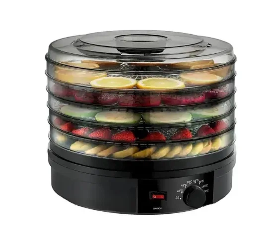 Сушилка для овощей и фруктов Zepline ZP-029 800 Вт дегидратор пищевой 35 70 °C электросушилка 5 уровней до 1 кг на поддон сушилка для грибов ягод зелени трав с вентилятором защитой от перегрева 32 × 28 см черная - изображение 2