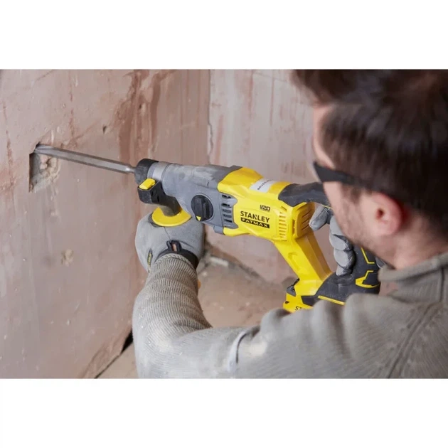 Перфоратор аккумуляторный бесщеточный STANLEY FatMax V20 2.0 Дж 3 режима без АКБ и ЗУ SFMCH900B-XJ - Фото 6 Перфоратор аккумуляторный бесщеточный STANLEY FatMax V20 2.0 Дж 3 режима без АКБ и ЗУ SFMCH900B-XJ - изображение 6