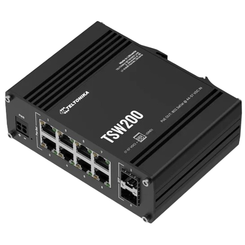 Коммутатор Teltonika TSW200 неуправляемый настольный 8 портов 7 – 57В PoE - изображение 3