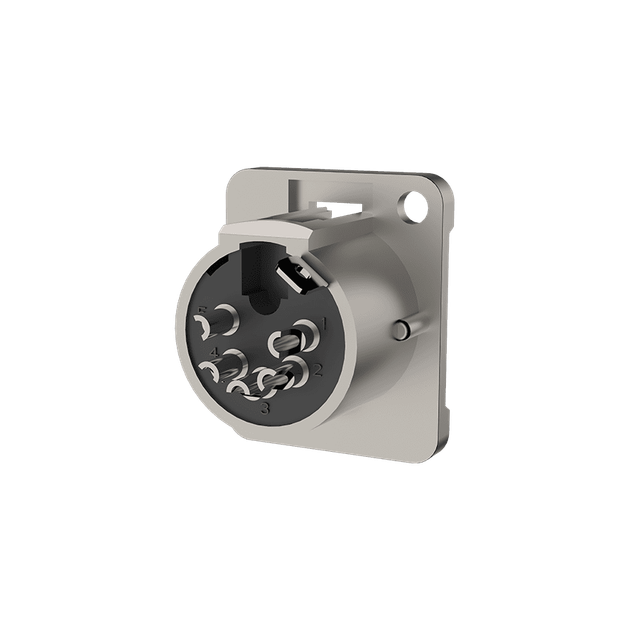 Роз'єм Roxtone RX-5MD-NT 5-pin XLR male (тато) - Фото 3 Роз'єм Roxtone RX-5MD-NT 5-pin XLR male (тато) - зображення 3